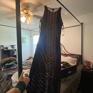 Mossimo womens black maxi dress